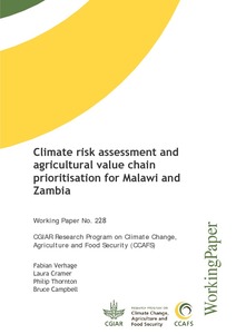 Climate risk assessment and agricultural value chain prioritisation for Malawi and Zambia